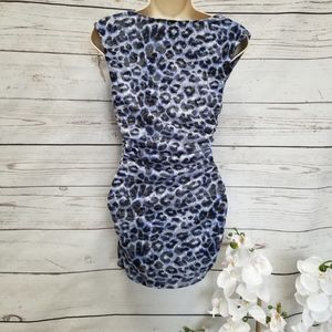 INC International Concepts Dresses - INC International Concepts Blue Leopard Mini Dress INC International Concepts Dresses - INC International Concepts Blue Leopard Mini Dress